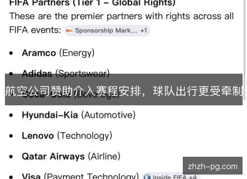 航空公司赞助介入赛程安排,球队出行更受牵制 航空公司赞助介入赛程安排,球队出行更受牵制